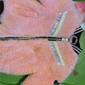 London Fog Pink Fuzzy Kids Puffer Jacket